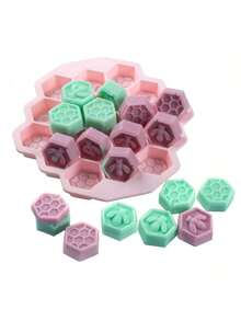 1pc Honeycomb Bee Silicone Mold, Suitable For Making Candles, Soaps, Clay And Other DIY Handmade Gifts - Easy Demold, Flexible And Durable, Can Be Used To Make Creative Handmade Soaps, Also Suitable As Wedding Gifts, Candle Mold - Multicolor - View 10