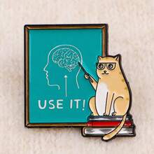 翻领珐琅徽章和胸针，背包装饰别针，酷炫时尚，送礼佳品 - 彩色 - 查看 8