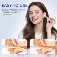 2025 Ear Wax Removal Tool Multifunctional Spiral Ear Cleaner Q Grips Earwax Cleaning Tool With 9 Replacement Tips Washable Ear Wax Removal Kit For Deep Cleaning Ear Picks - 如圖 - 查看 4