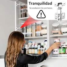 Bisagras Cierre Lento para Gabinetes de Cocina Set de 16 Piezas Ajustables con 100 Tornillos, Cierre Suave y Silencioso para Muebles, Armarios y Alacenas - como se muestra en la figura - Ver 8