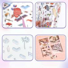 3D大型场景房屋DIY贴纸套装（2张PET贴纸+1张场景卡） - 减压贴纸，适用于日记本、剪贴簿、手工制作 - 彩色 - 查看 7