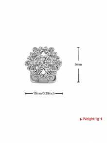 1 件男女通用镂空牙饰，雪花图案，Cooper 牙套，适合日常佩戴、夜店、万圣节等场合
