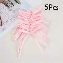 5pcs/10pcs Ribbon Bow Handmade Craft Supplies, Gift Wrapping, Party Decor Bows, Birthday Flower Packaging Satin Ribbon Bows - Matcha Color - View 14