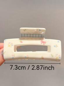 4pcs/Set Women Cute Shark Claw Hair Clips, Cloud, Heart, Bow Design Hair Accessories, Fashion Versatile Elegant Simple Solid Color Hair Claws, Suitable For Daily, Casual, Party, Beach, Vacation, Hairstyling, Washing Face/Hair, Makeup, Outfit Accessories, Autumn/Winter/Spring/Summer Women Claw Clip - Multicolor - View 7