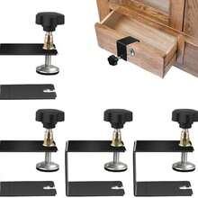 4PCS Grapas de Fijacin para Cajones - Abrazaderas C de Acero Laminado en Fro, Clips Precisos para Instalacin de Gabinetes y Carpintera, Abrazaderas Universales para Mesas y Escritorios - como se muestra en la figura - Ver 2