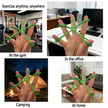 1pc Silicone Flower Shaped Finger Resistance Bands & Expanders - Non-Slip Grip Strengthener, For Finger Rehabilitation Training, Exercise And Hand Fitness, 6.6lbs-11lbs Levels, Multi-Color Options, Unisex - Multicolor - View 7