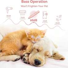 1pc LED Portable Dog Paw Hair Trimmer, Pet Cat Grooming Supplies - Pink - View 3