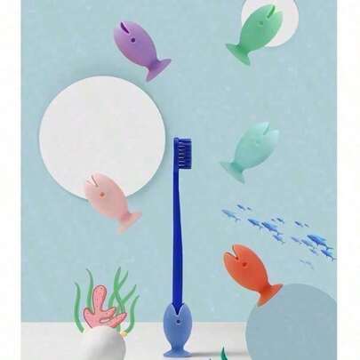 Storage Drain Rack Light Luxury Silicone Small Fish Tooth