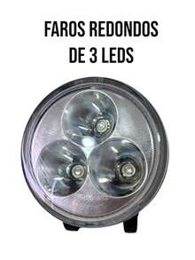 Faro Neblinero Chico De Led Ambar 10/32v 2 Piezas - REDONDO - Ver 3