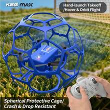 CASRRA 2026新款K26遥控无人机玩具，配备500mAh大容量电池，足球造型，具备3D翻滚、避障、无头模式等功能，是初学者的理想礼物，也非常适合派对、生日、万圣节和圣诞节等场合。 - 彩色 - 查看 6