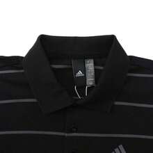 Adidas 男士短袖 Polo 衫 IT3920，运动休闲时尚日常穿着，春夏款 - 黑色 - 查看 3