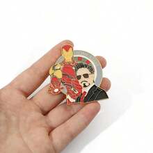 Nueva serie de broches metálicos luminosos con diseños de personajes clásicos de dibujos animados, accesorio de ropa ideal para el uso diario, adecuado como regalo de Año Nuevo, regalo de cumpleaños y artículo de colección imprescindible para fans - Multicolor - Ver 5