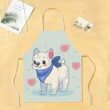 1pc Cute Animal Pattern Apron, Creative Funny Fashion Printed Apron, Easy To Clean Kitchen Cooking Apron, Innovative Home Apron - Multicolor - View 18