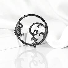 1件新款花朵造型316不锈钢圆形优雅耳坠，适用于耳垂拉伸穿孔，女士身体饰品耳环