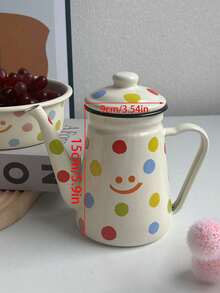 1 Set 1200ml Enamel High-Sided Kettle - Suitable For Stove, Induction Cooktop And Ceramic Hob, Ideal For Brewing Coffee, Boiling Water And Making Tea - Great For Christmas, Halloween, Thanksgiving, And As A Gift For Family And Friends - 1.2L High Waist Kettle - View 15