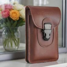 2026 Hot Selling Large Capacity Durable Hands-Free New Slim Waterproof Phone Pouch, Multi-Functional Belt Waist Bag For Outdoor Work, Men - Brown - View 3