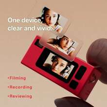 1080P Mini Keychain Camera - 0.96" HD Screen, 8MP Vintage SLR Design, 160° Wide Angle, Anti-Lost Strap, Rechargeable Portable DV Camera Suitable For Adults/Teens/Outdoor Travel - Multicolor - View 3