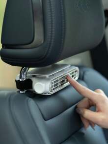 ViSSKO Ventilador de resfriamento turbo de 3 velocidades para assento de carro - 3000mAh, adequado para cabelos, fácil instalação.