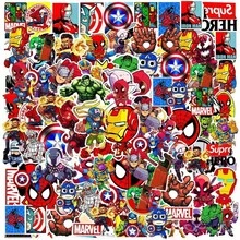 50pcs Avengers Superhero Stickers, Waterproof Stickers For Skateboard, Laptop, Motorcycle, Holiday Gift, Party Decor, Teens Stickers, Fan Favorite Small Gift - Multicolor - View 1