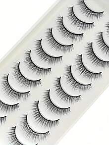 10 par naturliga, fluffiga ögonfransar, lämpliga för dejter och vardagsbruk