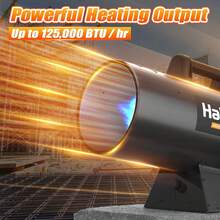 125,000 BTU Forced Propane Heater, Portable Heater Jobsite, Garage, And Construction Sites, 10 Ft Hose With Regulator Included, CSA Certified G7VT - 125.000 BTU - Xem 5