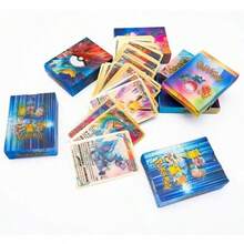 55pcs Unique Pokemon 3D Trading Cards, Original Pikachu Anime Merchandise, Tabletop Game Cards, Suitable For Collection, Random Packaging - Multicolor - View 7