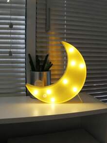 Luces con forma de luna y estrellas con batería LED, iluminación ambiente blanca cálida para el hogar, fiestas, decoración de Ramadán, adecuada para dormitorio, fiesta, boda, decoración festiva - Multicolor - Ver 5