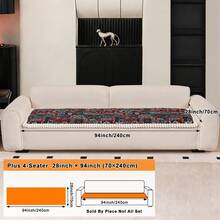 1pc Bohemian Style Sofa Cushion Cover Thicken Anti-Slip Sofa Slipcovers For Living Room Bedroom Outdoor Sofa Cover Pet Stain Prevention 4-Season Sofa Seat Cushion Cover For L-Shaped Single Seat Recliner And 1/2/3/4 Seater Sofas New Decorations For Spring And Summer Homes - Multicolor - View 13