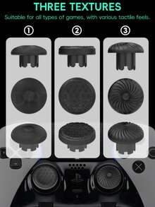 A Set Of Multi-Style Elite Gamepads Compatible With Various Gamepads, Featuring Interchangeable Joystick Caps, Base Repair, Modification Accessories, And Replacement Parts