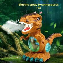 Electric Spray T-Rex Dinosaur Toy With Fog & Lights – Moving Walking Roaring Robot With Sound, Music, LED Lights & Water Mist Effect | Interactive Dino For Kids Ages 3+, Perfect Christmas Gift, Birthday Present & Easter Basket Stuffer - Multicolor - View 10