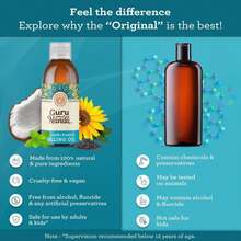 GuruNanda Original Oil Pulling Mouthwash, Promotes Deep Cleaning, With Coconut &Amp; Sesame For Teeth &Amp; Gum Health &Amp; Fresh Breath, With Tongue Scraper, Alcohol-Free, 8.45 Fl Oz - ColorA - 查看 5