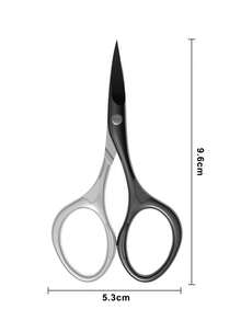 Bello Paratu 1 Piece Stainless Steel Facial Hair Scissors, Eyebrow, Eyelash, Beard, Nose Hair Trimmer, Multi-Functional Grooming Kit - Multicolor - View 5