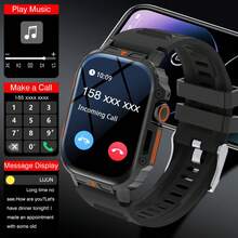2.01" HD Screen Multifunctional Smart Watch - Wireless Calling, Camera Control, Music Adjustment, Sports Modes, Customizable Wallpaper | Compatible With IPhone And Android, Unisex | Built-In Call And Message Alerts - Multicolor - View 3
