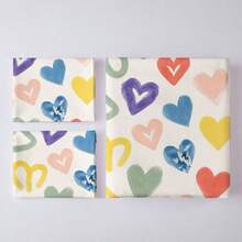 2/3pcs Digital Heart Print Duvet Cover Set (Duvet Cover*1, Pillowcase*1/2, Excluding Comforter And Pillow Insert), Skin-Friendly Soft And Comfortable, Suitable For Hotel, Guest Room, Dormitory, Bedroom, Bedding, All Seasons - Multicolor - View 4