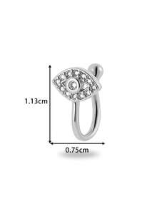 Toppiercing 1 Peça Clipe de Nariz Versátil de Moda com Zircônia Micro-Incrustada em Formato de Coração, Lua, Estrela, Flor, Anel de Nariz Falso Sem Perfuração - Multicolorido - Visão 13