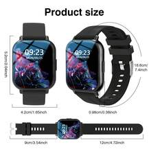Smartwatch - Pantalla de alta definición, llamadas inalámbricas, fondo de pantalla personalizable, seguimiento de actividad física, recordatorios, control de música - Multicolor - Ver 2