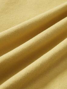 2026新款时尚街头印花卫衣，落肩长袖休闲抽绳卫衣，专为女性设计，男女皆宜，适合春、夏、秋季穿着，轻薄透气，适合日常穿着。 - 淡黃色 - 查看 6