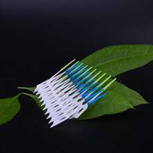 40/120/150/200 PCS Cepillo Interdental de Silicona Cepillo de Dientes Limpieza Entre Dientes Cepillo de Dientes Suave Hilo Dental Palillo de Dientes - 120 piezas azules - Ver 4