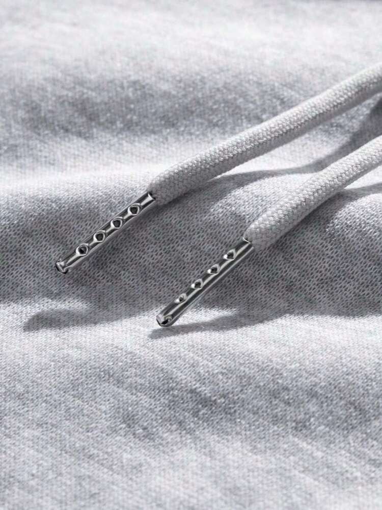 Men's Casual And Versatile Hoodie With Kangaroo Pocket, Drawstring And  Face Print, For Everyday Wear And Commuting, Autumn/Winter - 黑色 - 查看 10