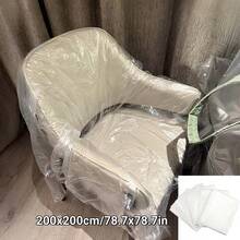 10件装一次性座椅/床罩套装 - 防水卫生防护罩，适用于家庭、酒店、高铁、飞机、汽车、沙发 - 無色 - 查看 7