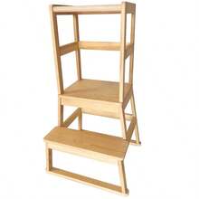 Wooden Childrens Toddler Learning Step Stool Stairs Ladder Tower - Learning Step Stool - View 9