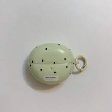 Minimalist Green Base Black Polka Dot Earphone Case With Hanging Loop, Compatible With Huawei Freebuds 7i, Freebuds 2, Freebuds SE3, Freebuds 5i, Pro 3 Earphone Cases, Cute Korean Style - Green - View 9