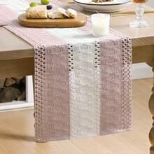 ¡RecomendadoArtoid Mode Camino de Mesa Rústico Amarillo de Granja, Decoración de Mesa de Cocina y Comedor de Temporada Festiva Hueca para Decoración de Fiesta en Casa 12x72 Pulgadas¡Top de Temporada - Rosa 1 - Ver 10