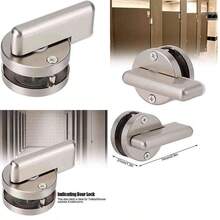 Pestillo de Puerta de Bao de Acero Inoxidable que Indica Cerradura, Indicador de Ocupado/desocupado para Inodoro de Bao Pblico Montado con Fijacin Pasante de Perno - como se muestra en la figura - Ver 1