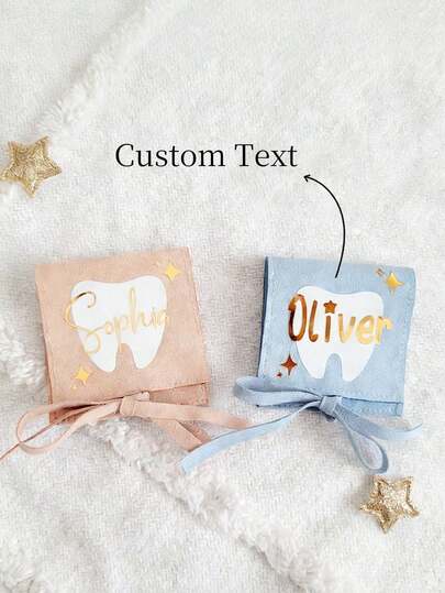 Personalisierter Zahnfee Beutel, Zahnfee Tasche, Zahnfee Set, Erster Zahn, Zahn Souvenir