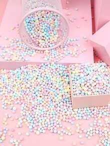 10/50g Solid Macaron Color Glass Seed Beads, Micro Beads For DIY Decorative Jewelry Making - Multicolor - View 10