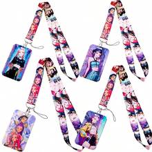 Kpop Hunter校园ID卡套，公交/工作卡保护套，高清人物图案，硬质PVC材质，适合学生、上班族、动漫/游戏爱好者、K-POP粉丝，是送给朋友和情侣的完美礼物，也是情人节、感恩节、新年、圣诞节的理想之选。 - 彩色 - 查看 4