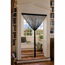 Beaded Curtain Beaded Curtains For Doorways Crystals Suitable For Interior Hanging Decoration And Partitions Closet Curtains 39x79, Black - 991Wx200Lcm1PanelsBl - View 7