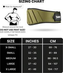 Fitness Cinturón de Levantamiento de Pesas, cómodo Soporte Lumbar y de Espalda, cinturón de Pesas para Mantener el Cuerpo en Forma Adecuada, cinturón de Gimnasio de 6 Pulgadas - Verde - Ver 11