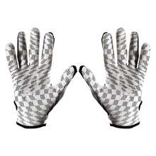 Guantes Antideslizantes para Fútbol Americano, Guantes Deportivos Transpirables con Dedos Completos para Béisbol, Guantes Futbol Americano, Guantes de Receptor para Futbol Americano, Ultra Grip, No Slip, para JóVenes y Adultos, Guantes Receptor Futbol Americano para Fútbol Americano, ​​Sóftbol, Béisbol - Gris - Ver 3